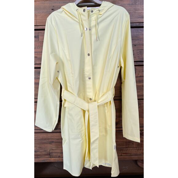 RAINS Curve Waterproof Rain Jacket in color Stray Women's Size XL NWT - Picture 7 of 12